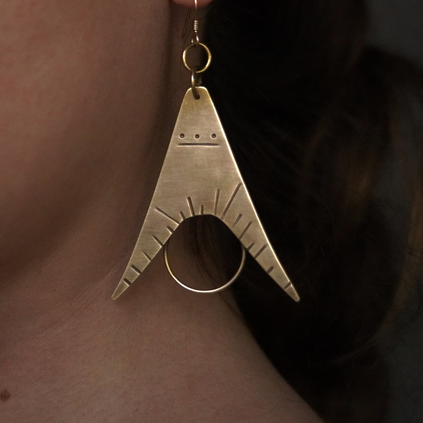 Protractor Earrings