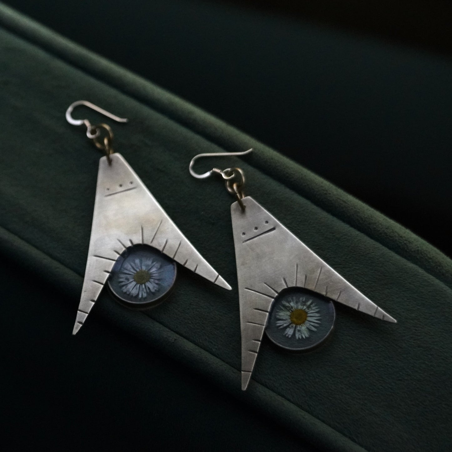 Daisy Protractor Earrings