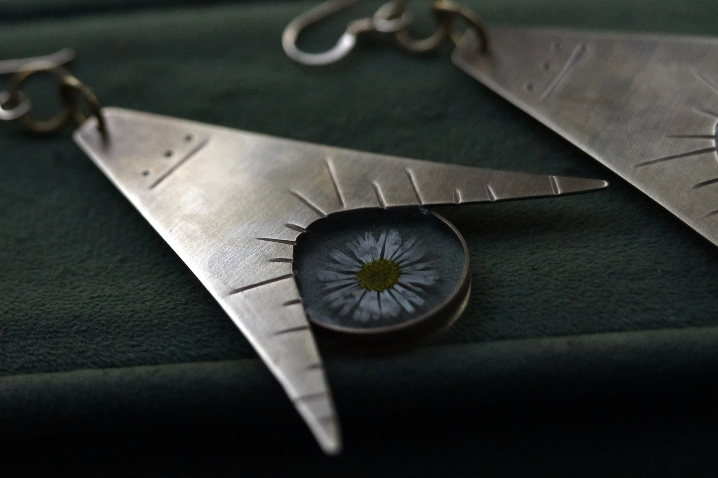 Daisy Protractor Earrings