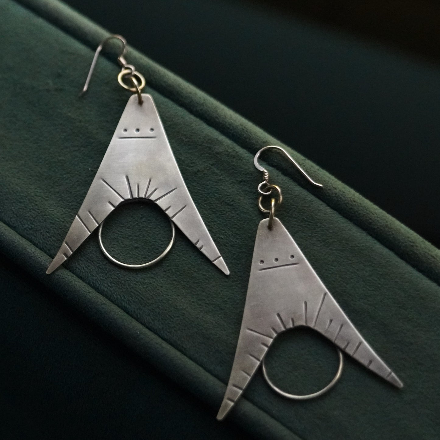 Protractor Earrings