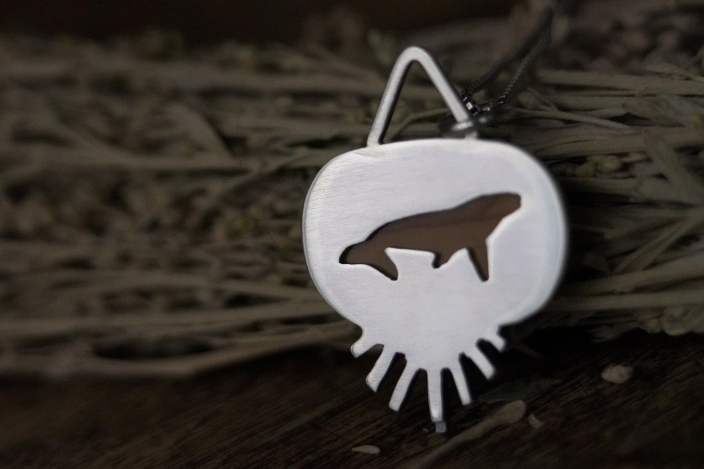 The Whale Shine Reversible Pendant