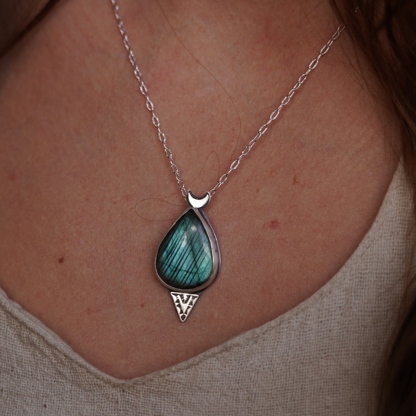 Neptune's Crescent Pendant