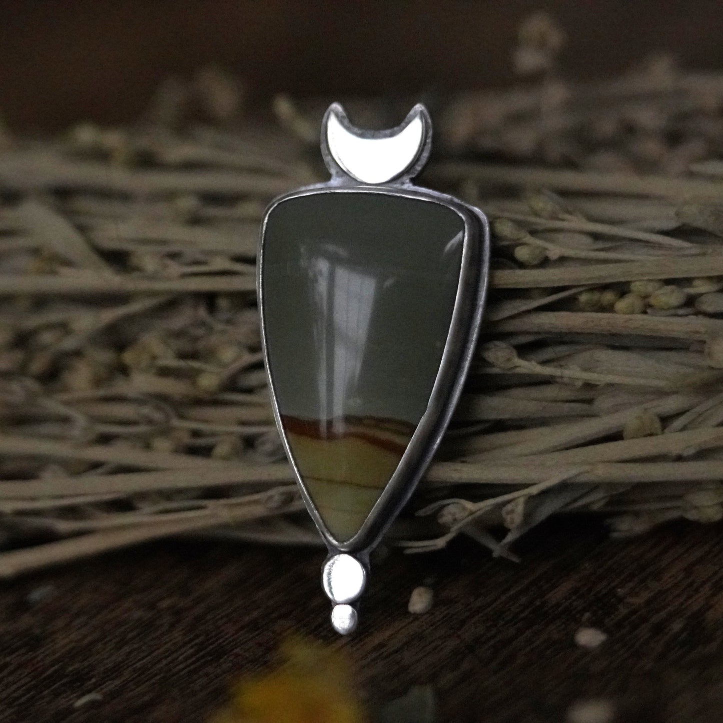 The Redwood Moon Reversible Pendant