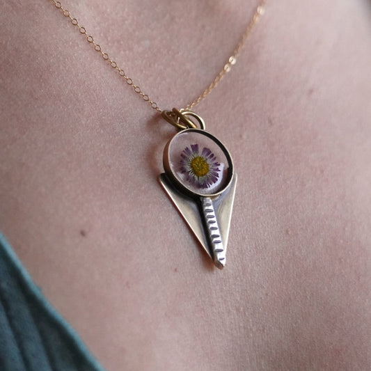 Daisy Warrior Pendant