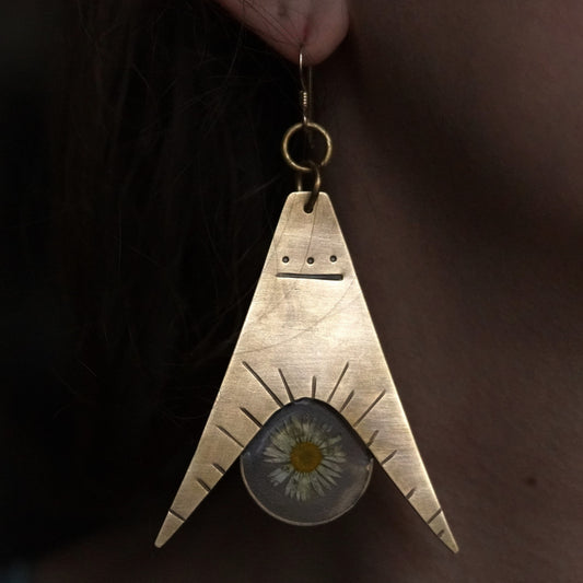 Daisy Protractor Earrings