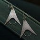 Protractor Earrings