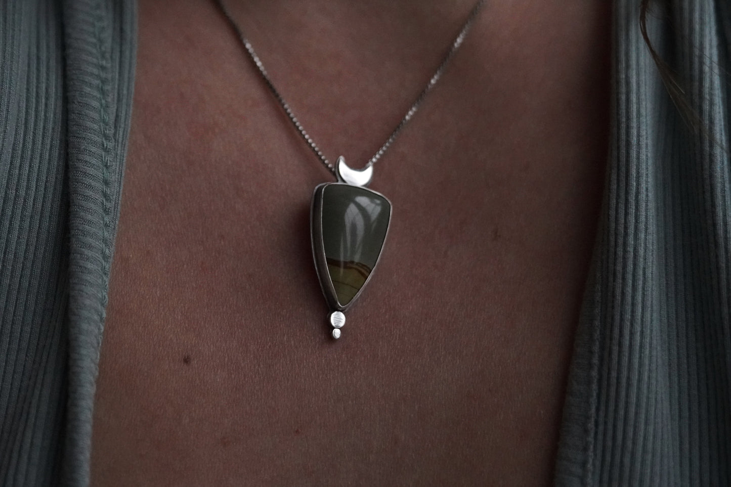 The Redwood Moon Reversible Pendant