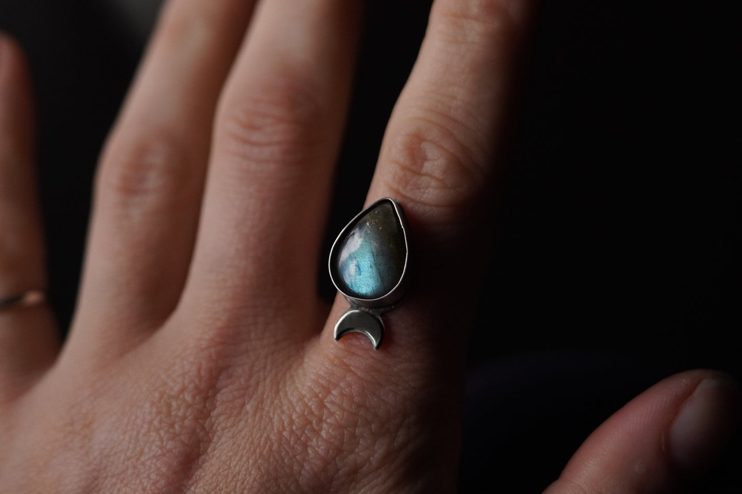 Blue Moon Tide Ring (Finish to your size)
