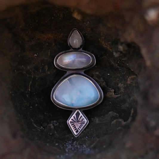 Moonstone Sea Foam Pendant