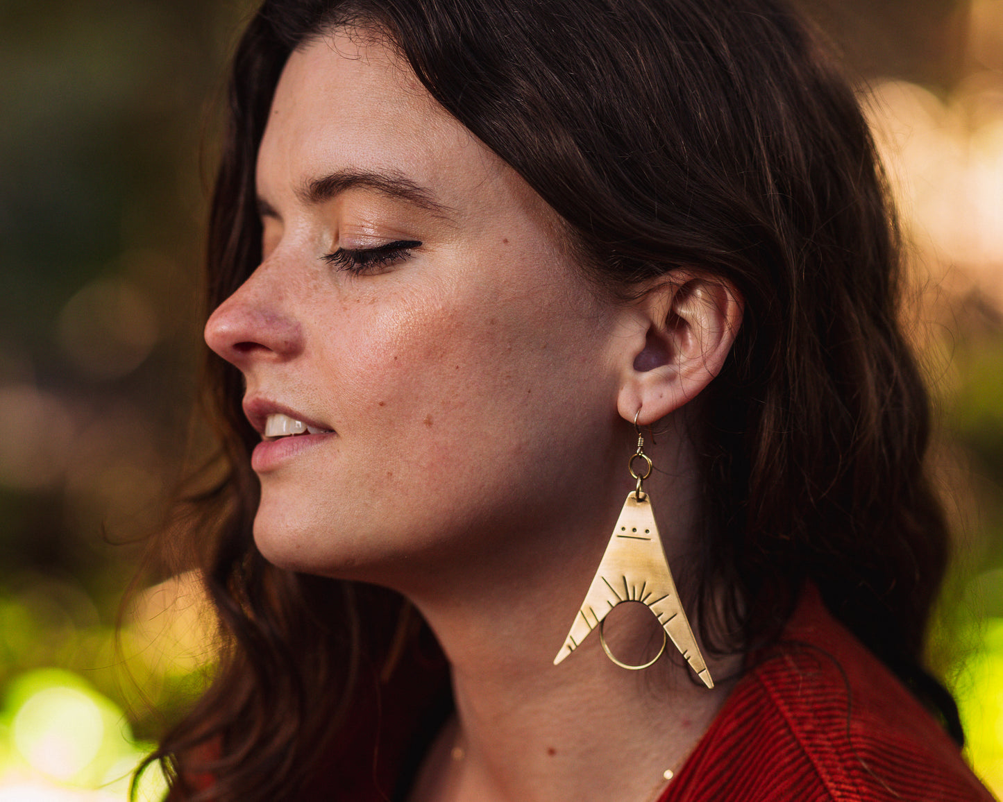 Protractor Earrings