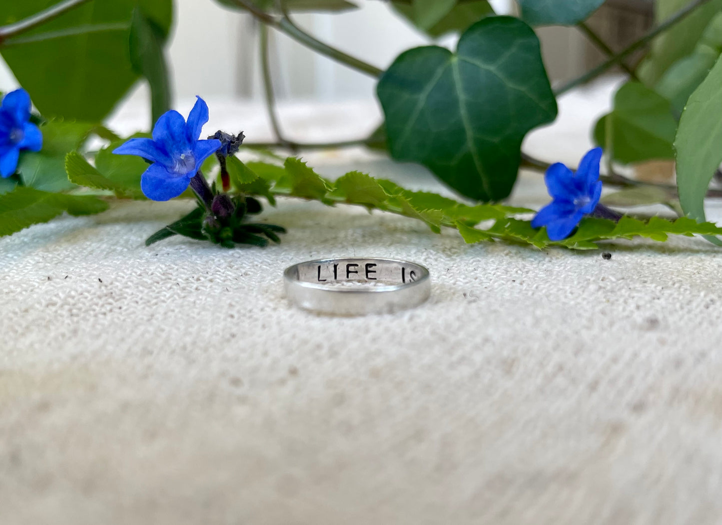 Trinity Alps Mountain Range Ring Band